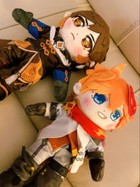 Image 2 of Genshin Impact Plush - Zhongli and Childe