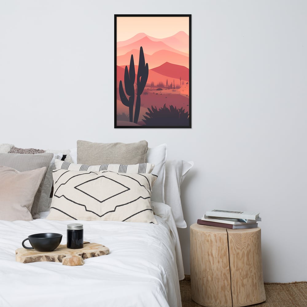 Image of Desert Sunset Framed Art (1 of 3)