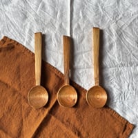 Image 1 of Set of Three Lime Serving Spoons