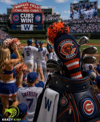 Image 1 of Chicago Bears NFL custom Golf Club Cover hand knit logo NFL football fan  gift-e4af633c