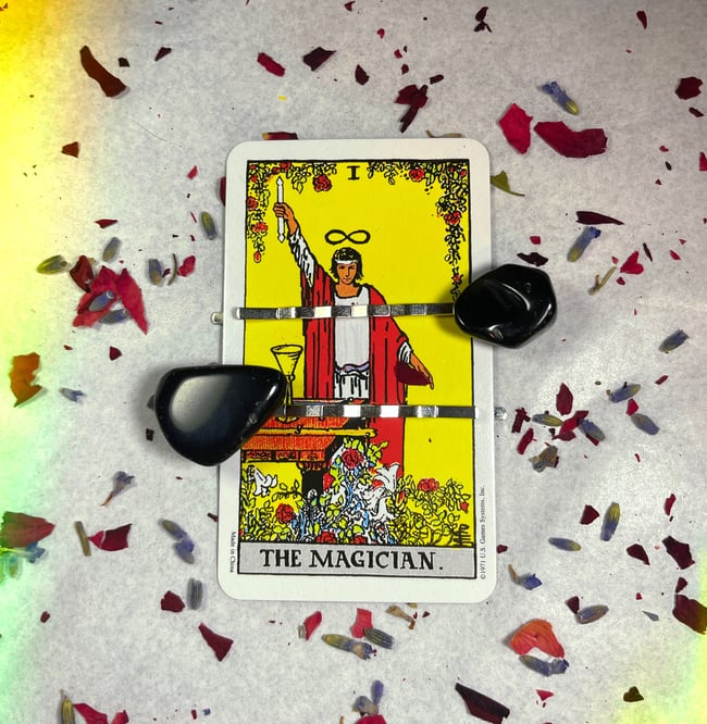 Black Obsidian Hair Clips