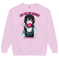 Image 3 of FEEL THE MUSIC SWEATSHIRT - LIVE FOR THE MOMENT