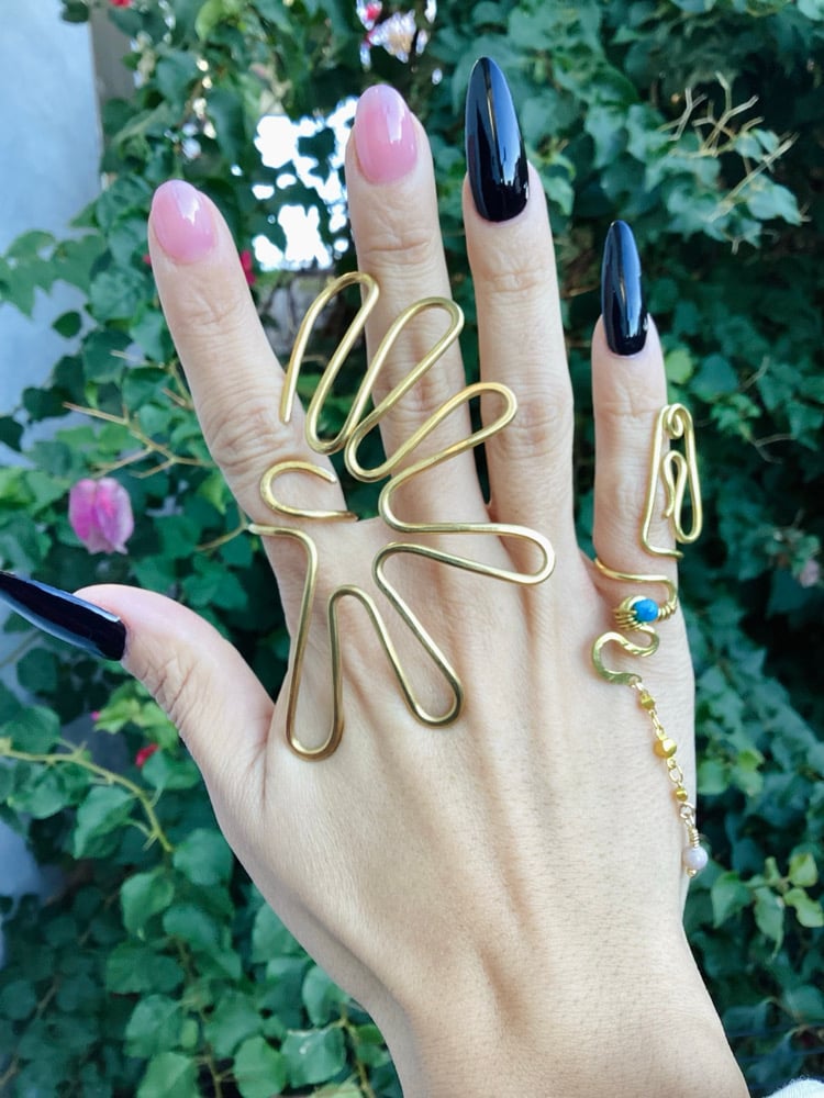 Image of Full Length Coral Ring 