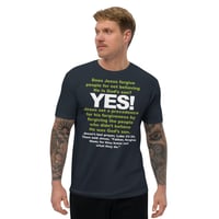 Image 2 of Does Jesus Forgive Fitted Short Sleeve T-shirt