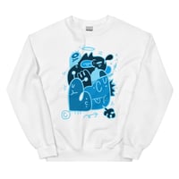 Image 2 of SWEATSHIRT : ADULT - "FUNKY BLUE"