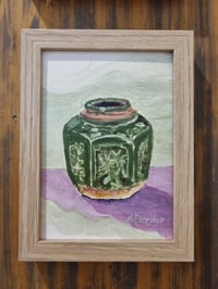 Image 2 of Framed Painting - Chinese Ginger Jar