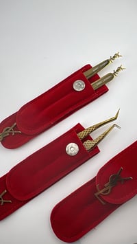 Image 2 of YSL Pouch Gold Fiber Tip Tweezers