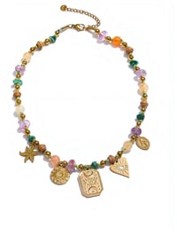 Image 1 of Evil Eye Charm Necklace 