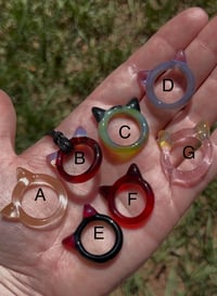 Image 5 of Kitty Ring Necklace Pendants