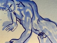 Image 2 of Watercolour ~ Blue Boys XXXIII