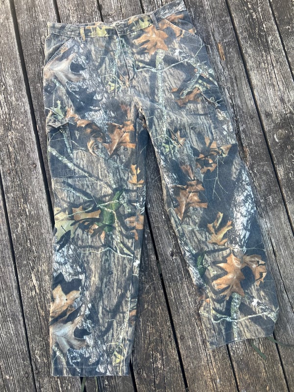 Image of Y2K Mossy Oak Pants Mens Large Camo Break Up Outdoors