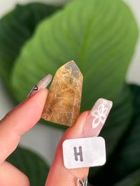 Image 8 of MINI GOLDEN RUTILE IN QUARTZ TOWERS -BRAZIL- CHOOSE YOUR OWN
