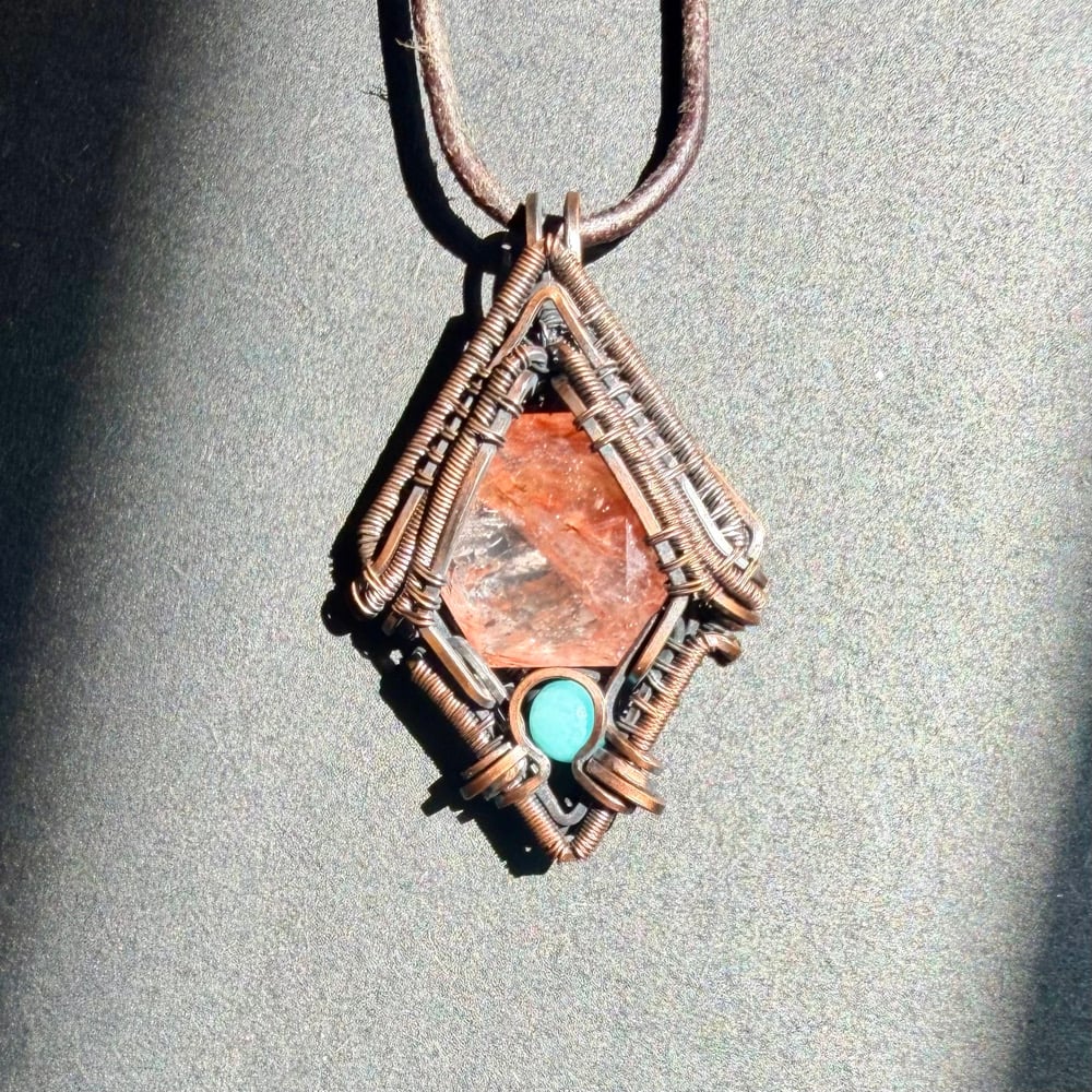 Image of Fire Quartz with Amazonite