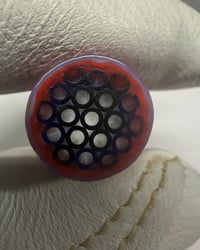 Image 1 of Pink/ red with stripes and uv highlights
