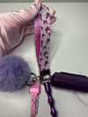 Pink & Purple Butterfly Safey Keychain 