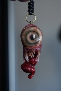 Image 10 of Twisted tongue pendant, Orange Glow, ooak