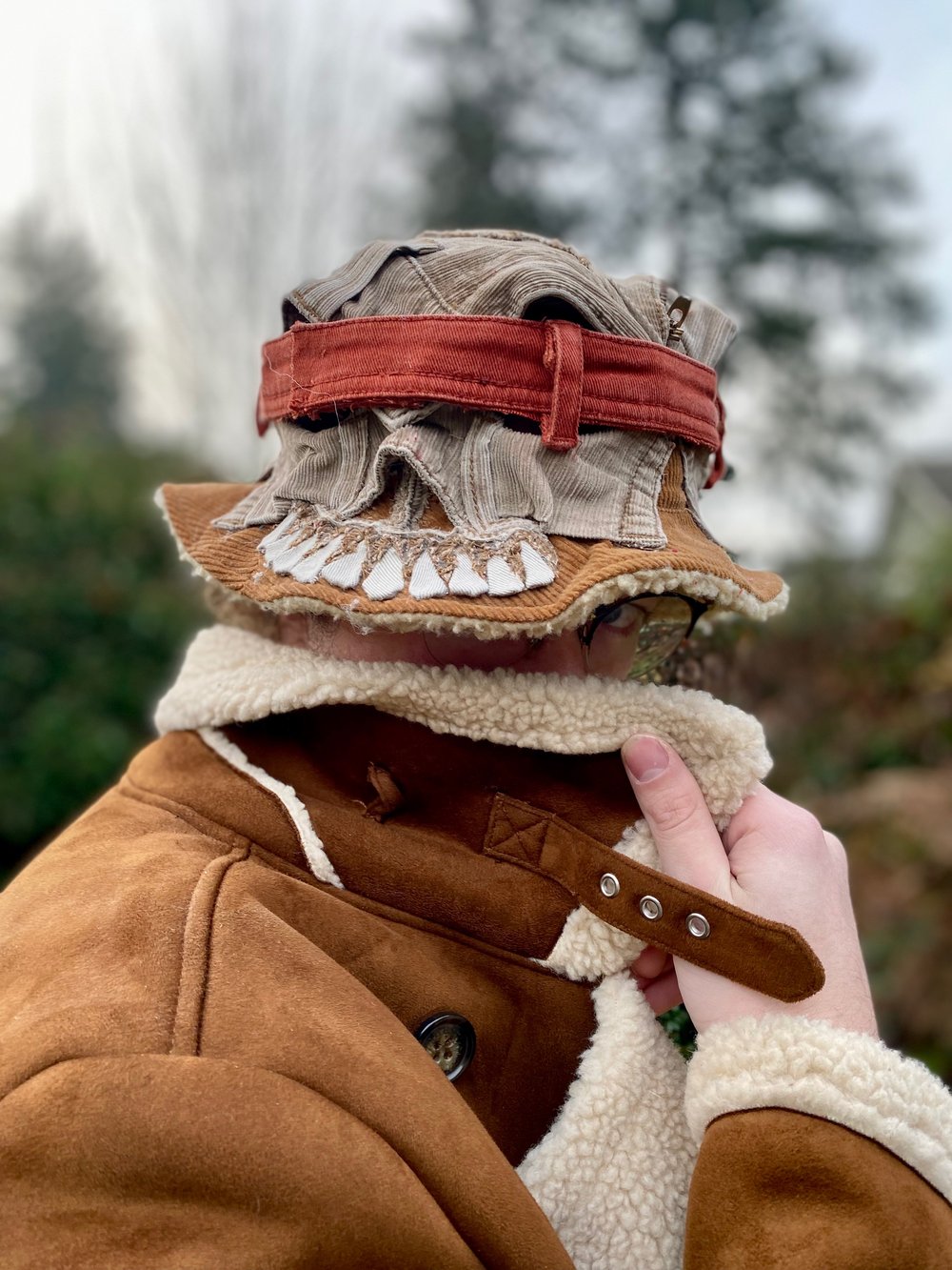 CUSTOM BLIND SKULL BUCKET HAT COMMISSION 