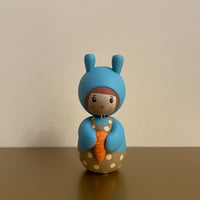 Image 3 of Little wooden Bunny peg doll