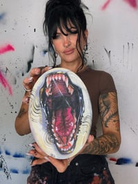 Image 4 of “BARK FOR ME” ORIGINAL PAINTING BY NIKITA ROSALIND 7”x5”