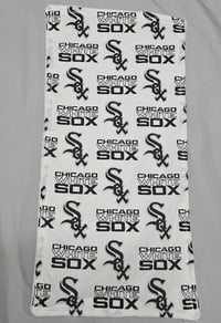 Image 1 of White Sox Burp Cloth A