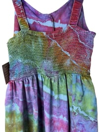 Image 8 of ♻️ UPCYCLED S Midi Dress in Rainbow Geode Ice Dye