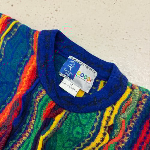 Image of Coogi 2000 Sydney Olympic Wool Sweater, Size Small
