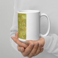 Image 3 of White glossy mug with Holiday Holly