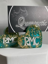 Image 1 of Handcrafted Resin Heart Cardholder/Ring holder