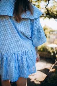 Image 8 of Blouse Chihiro [vichy bleu]