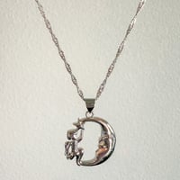 Image 1 of ANGEL ON THE MOON IN SILVER 