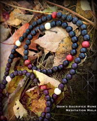 Image 5 of Odin’s Sacrifice Rune Meditation Mala 