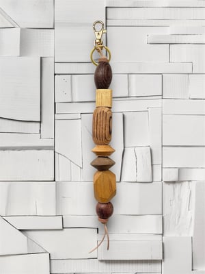 Image of BRANCUSI BAG CHARM / KEYCHAIN: WOOD #1