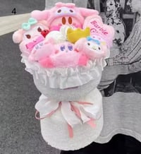 Image 4 of Poyo / Kitty Plushy Valentines Day Bouquet 