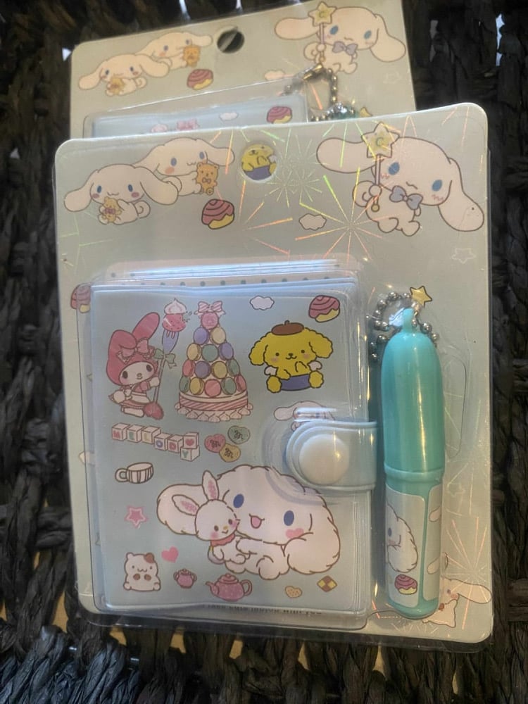 Image of Cinnamonroll Mini Notebook Pen Keychain 