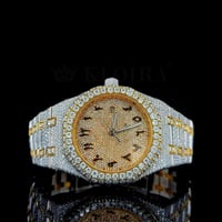 Moissanite two tone royal oak