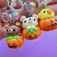 Image 4 of Halloween Rilakkuma Polymer Clay Charm Set