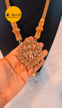 Image 2 of Tem6006_Ranihar Style Radha-Krishna Temple Jewelry 