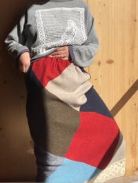 Image 3 of harlequin wool felt skirt 