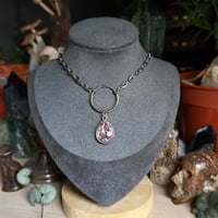 Image 3 of Glass Drop O-ring necklace 