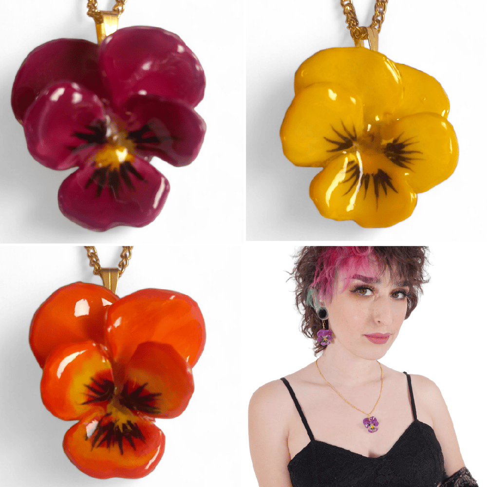 Image of Viola Pansy Pendant