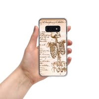 Image 8 of Antique Book Page Anatomical Skeleton Sketch Clear Case for Samsung®