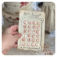 Image 1 of Vintage french Haute Nouveaute pink Button card