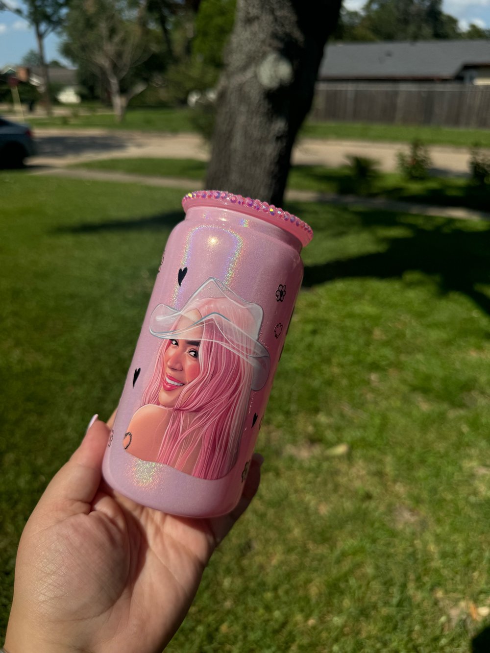 Image of 16oz Libby Glass - Karol g Bichota Season
