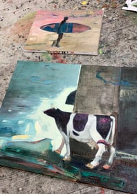 Image 4 of Painting / maleri / "ISLANDS BRYGGE – Malerdrømme og tankestreger – Leifsgade" / 50x60 cm