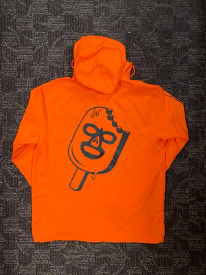 Image of “CARRERA” neon orange windbreaker jacket