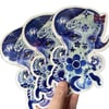 Octopus Girl (Delft Series) Ltd Ed. Large 4x6 Sticker