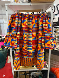 Image 1 of African print off shoulder top