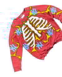 Image 4 of Re-worked 1 of 1 NY Exposed Ribcage Sweatshirt Size L