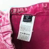 Image 4 of SHEIN Girls Pink Denim Skirt with Bow