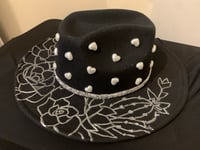 Image 2 of "Yo te Escogi, Yo Te Sostendre" Cato Felt Fedora Wide Brim Hat